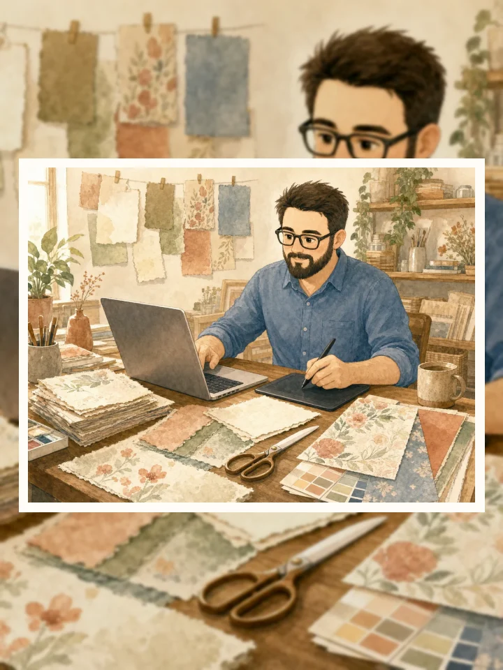 From Handmade Paper to Digital Collections: What We Learned visual story illustration
