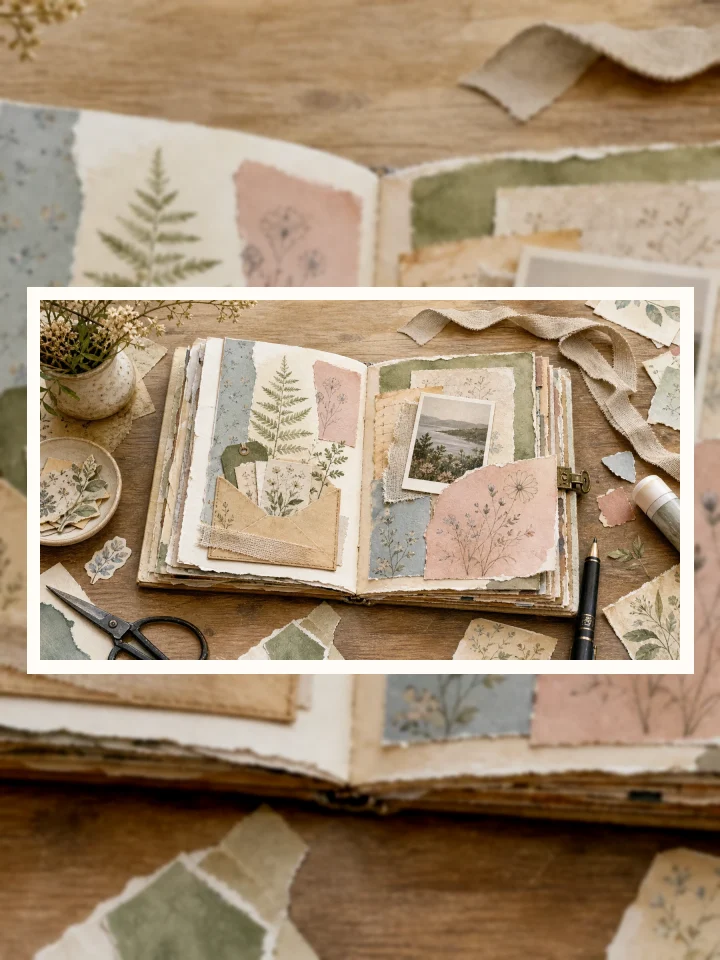 Junk Journal July Catch-Up: A Relaxed 7-Day Plan visual story illustration