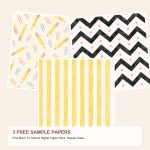 Free Pink Back To School Digital Paper Pack, Kawaii Classroom Patterns, Bows, Pencils – 3 Printable Sample Papers preview
