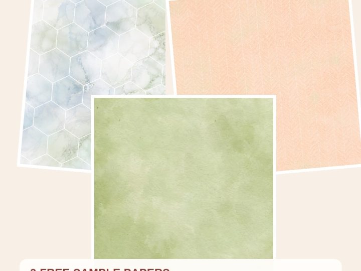 Free Vintage Sage Garden Digital Paper Pack, Floral Scrapbook, Shabby Chic Backgrounds – 3 Printable Sample Papers preview