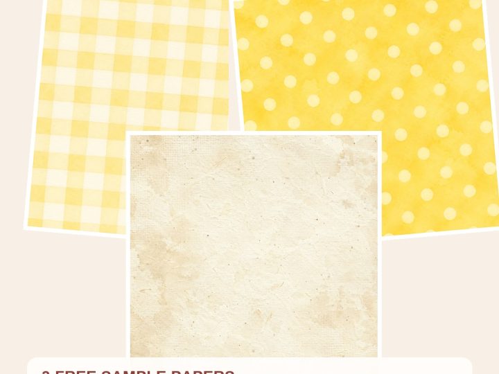Free Lemon Sky Pastel Digital Paper Pack, 40 Watercolor Patterns – 3 Printable Sample Papers preview