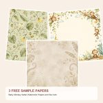 Free Baby Monkey Safari Watercolor Papers and Die Cuts – 3 Printable Sample Papers preview