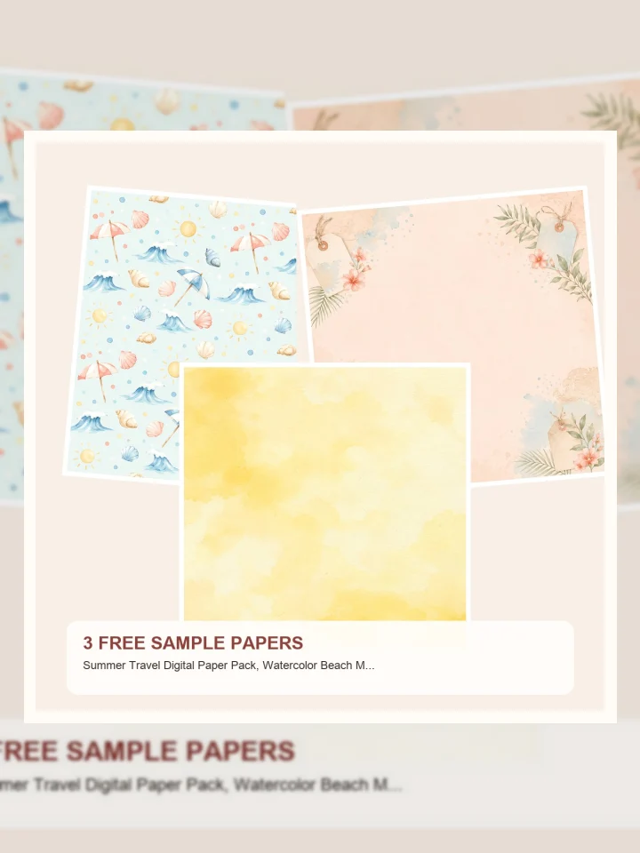 A Simple Summer Scrapbook Page Recipe for Beach Photos visual story illustration