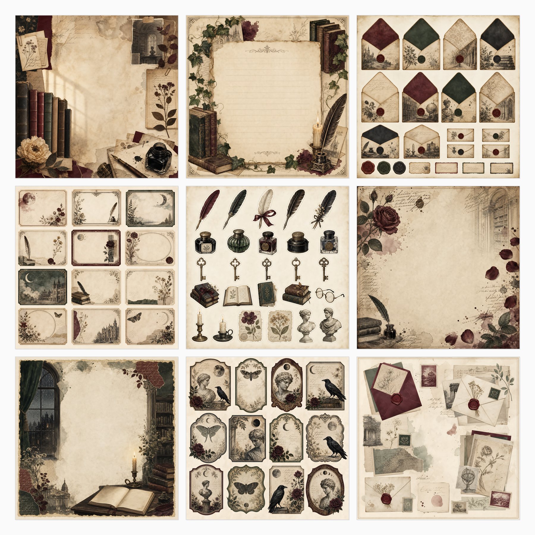 Poetcore Dark Academia Journal preview 2