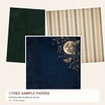 Free Poetcore Dark Academia Journal – 3 Printable Scrapbook Paper Samples preview