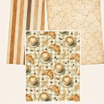 Free Cozy Coffeehouse Stories – 3 Printable Scrapbook Paper Samples preview