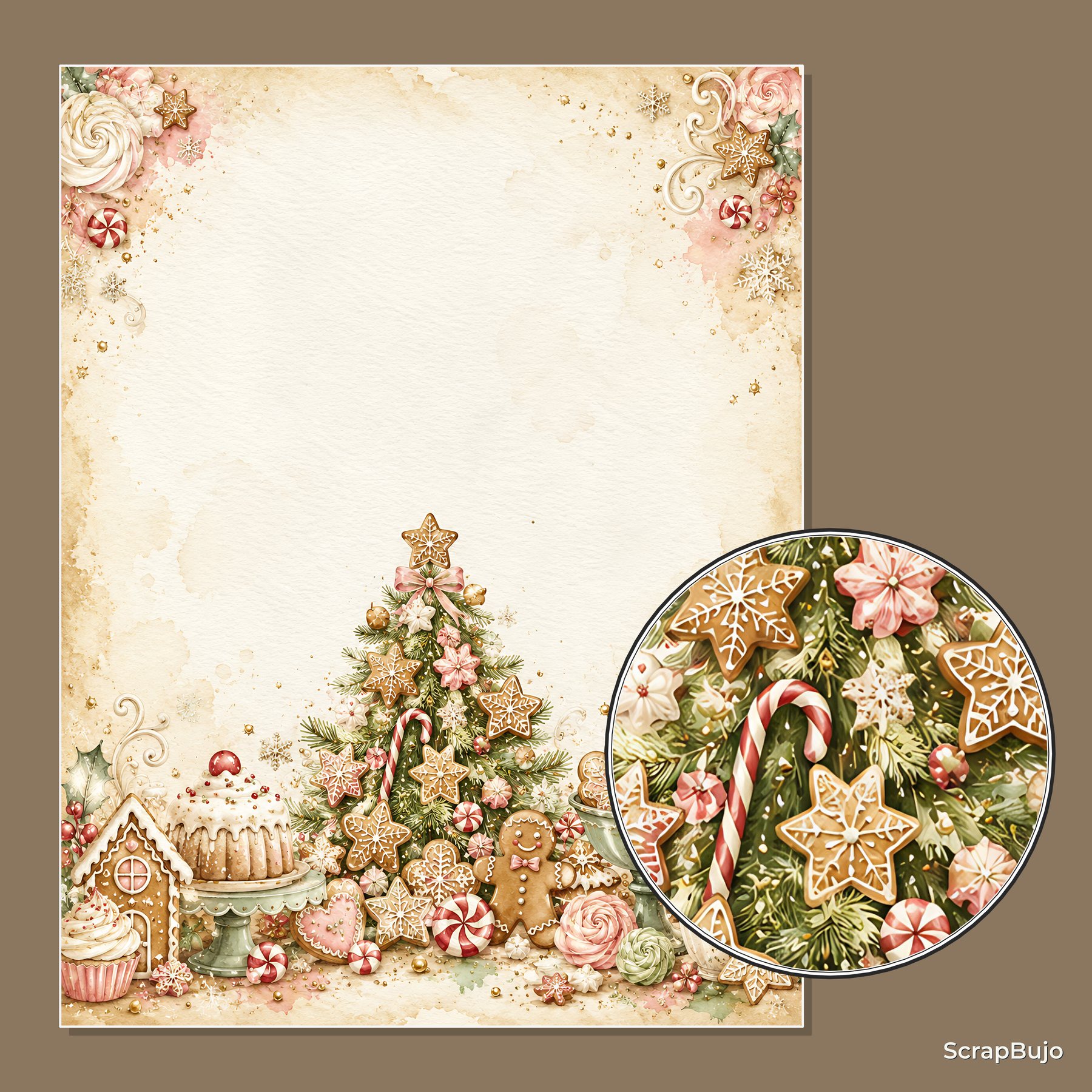 Gingerbread Candy Cottage Christmas preview 5