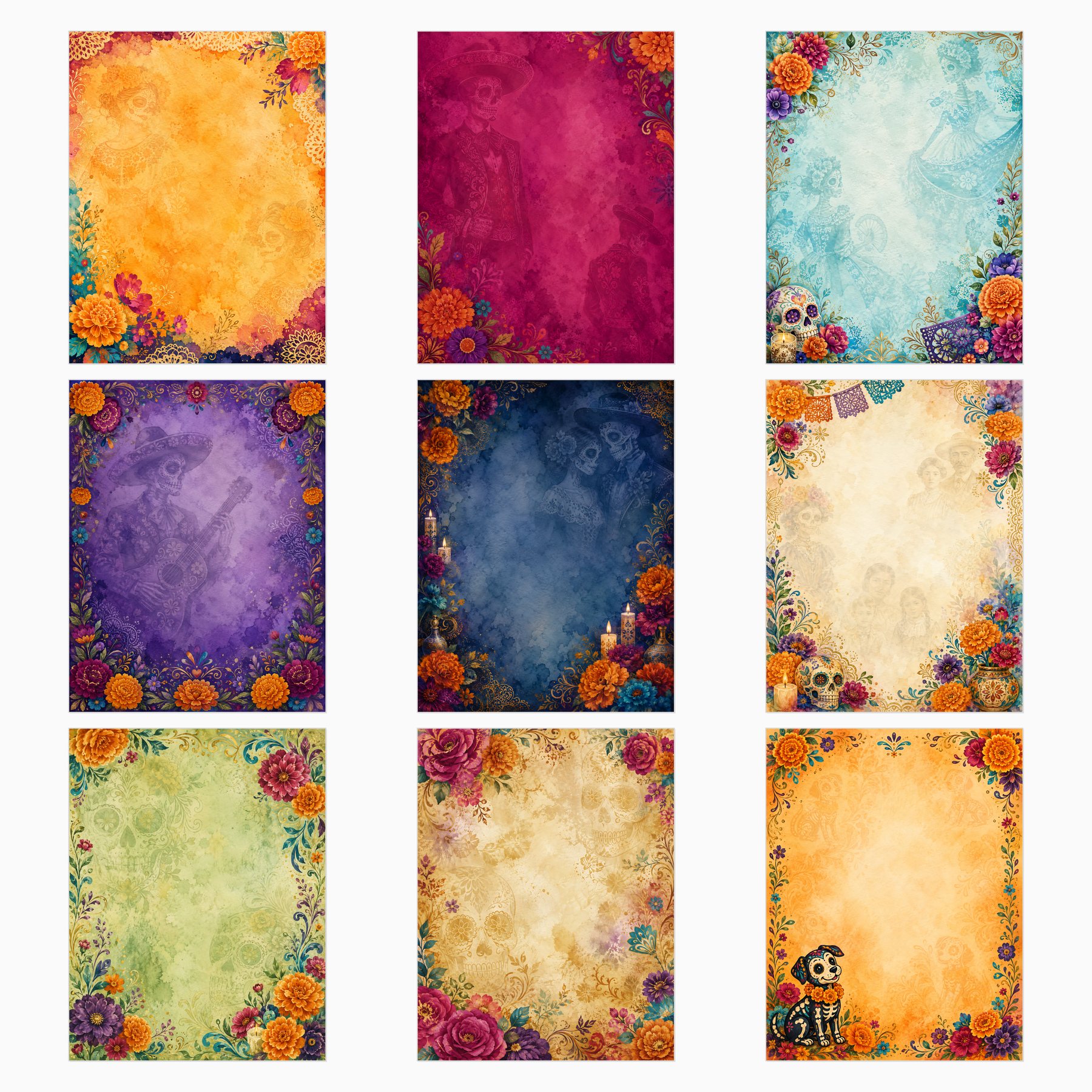 Dia De Los Muertos Watercolor preview 2