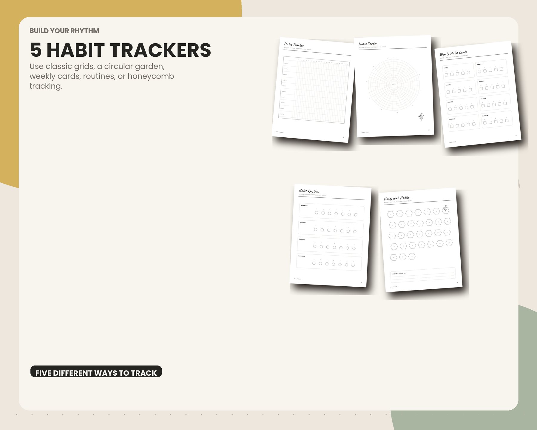 Year in Pixels Printable Bullet Journal preview 4