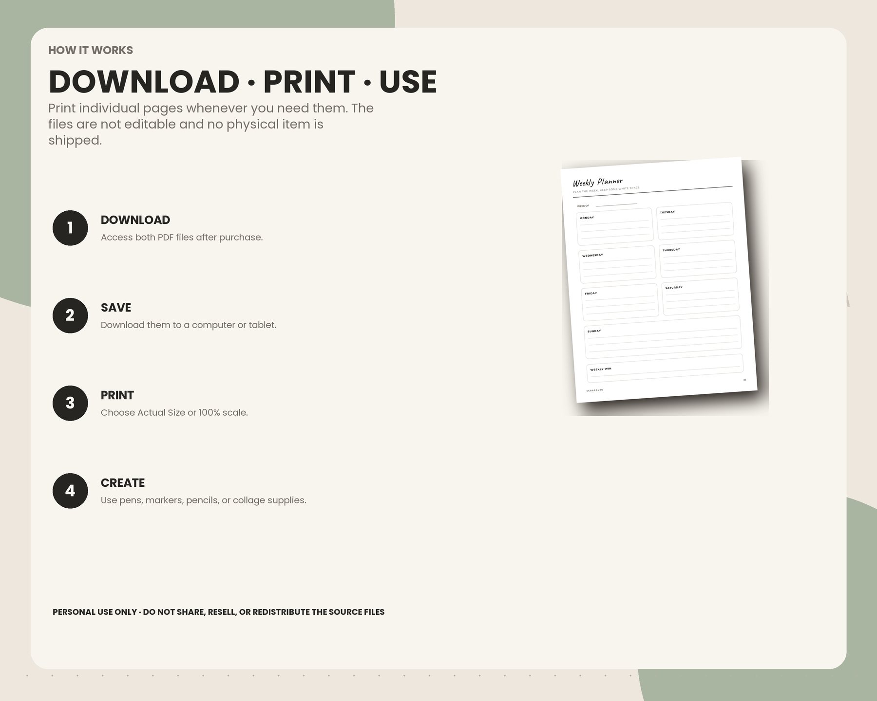 Year in Pixels Printable Bullet Journal preview 5