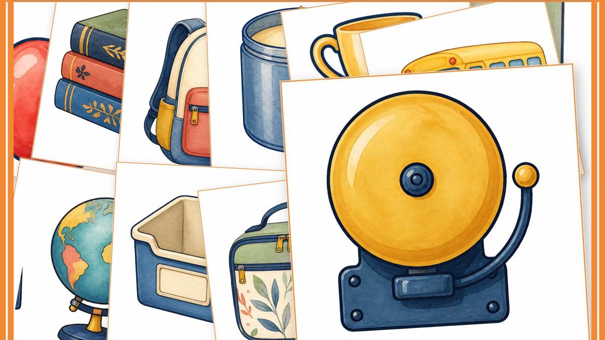 Back to School Classroom Clipart & Planner Sticker Kit preview 1