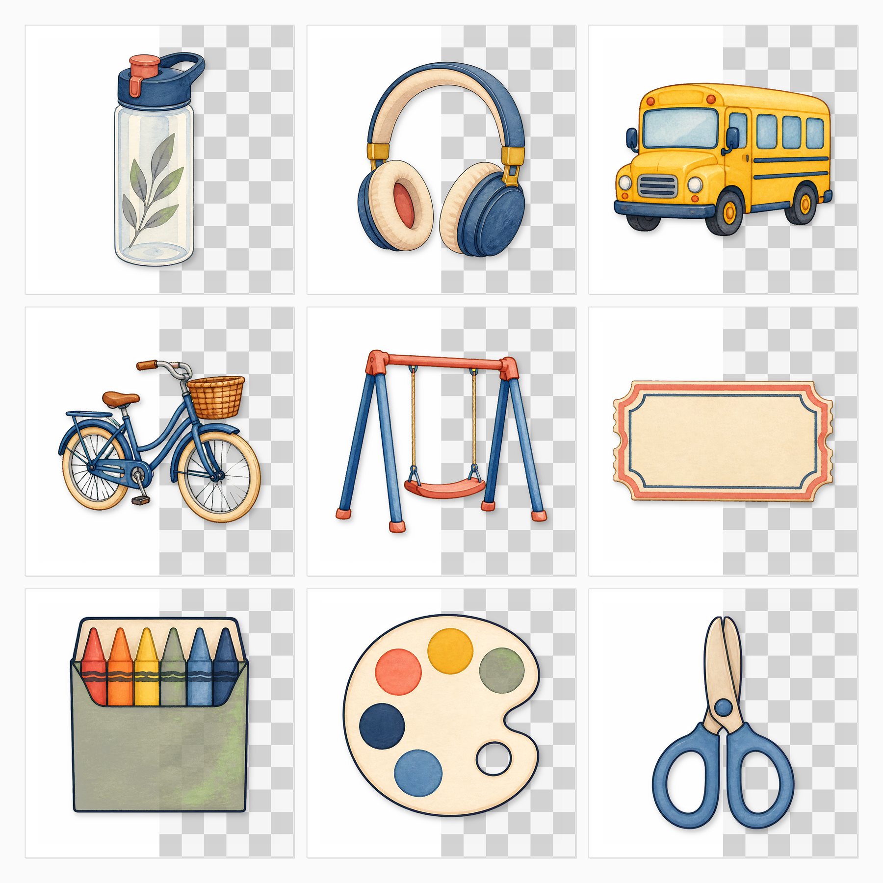 Back to School Classroom Clipart & Planner Sticker Kit preview 4