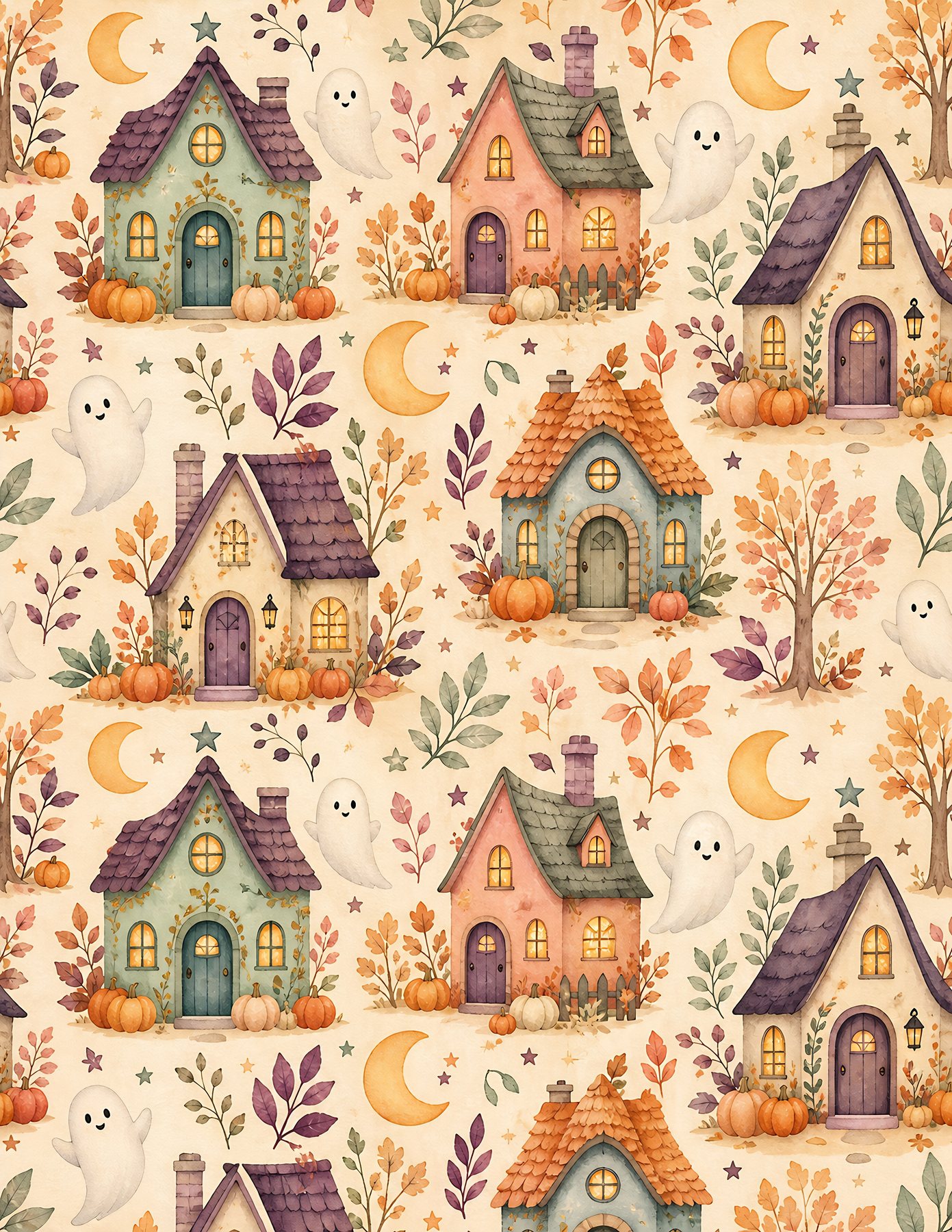Sweet Spooky Halloween Digital Paper preview 4