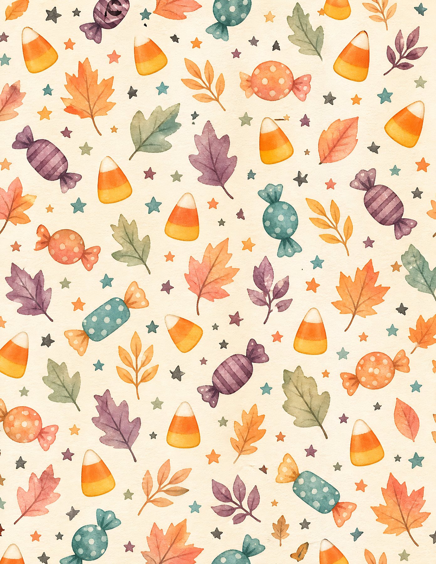 Sweet Spooky Halloween Digital Paper preview 5
