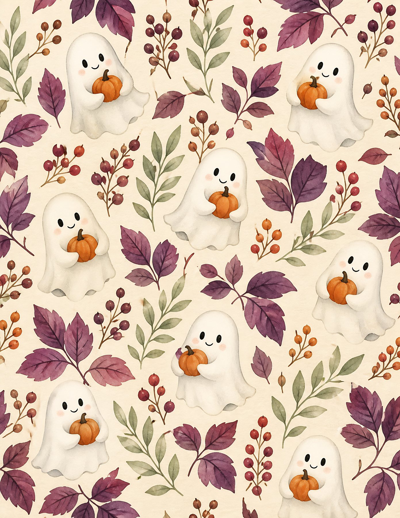 Sweet Spooky Halloween Digital Paper preview 6