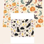 Free Sweet Spooky Halloween Digital Paper – 3 Printable Scrapbook Paper Samples preview