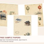 Free Vintage Asian Travel Ephemera Bundle, Japan Korea China Junk Journal Papers (Digital Download) – 3 Printable Scrapbook Paper Samples preview