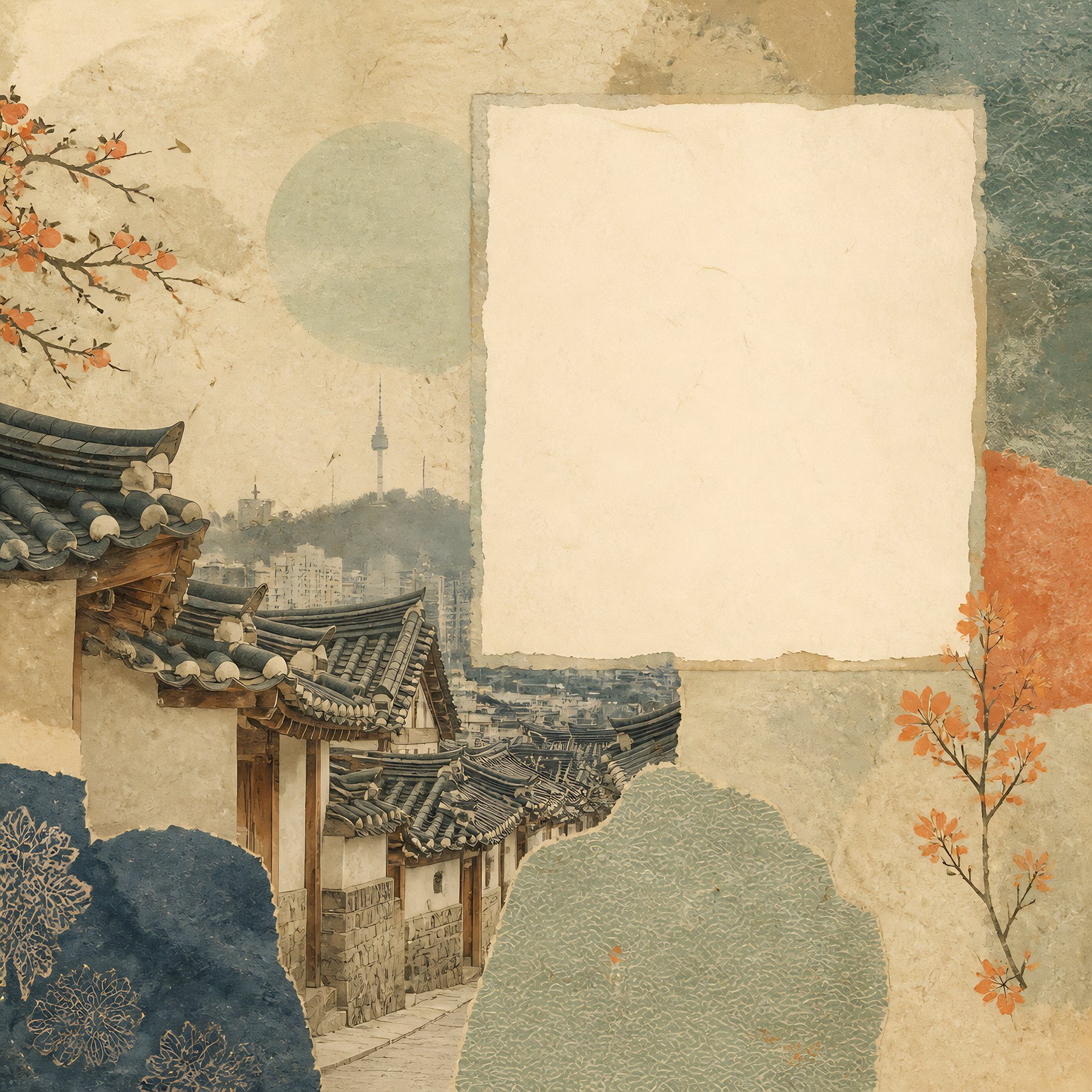 South Korea Travel Scrapbook Papers