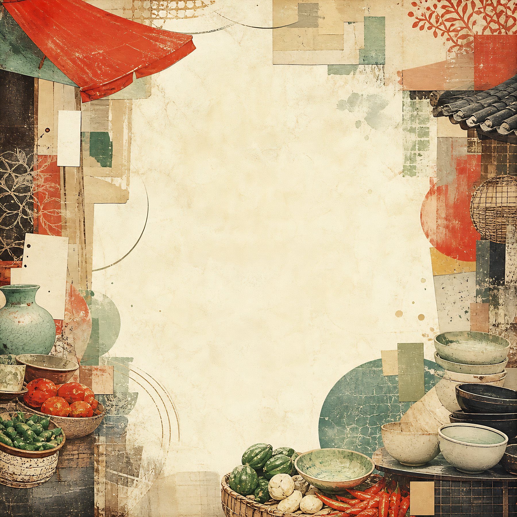 South Korea Travel Scrapbook Papers preview 5