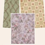 Free Rosewood Heirloom Vintage Rose Digital – 3 Printable Scrapbook Paper Samples preview