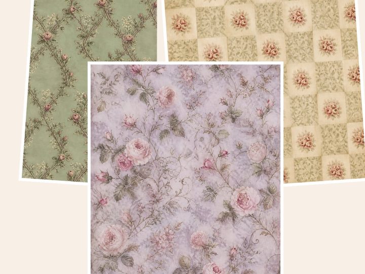 Free Rosewood Heirloom Vintage Rose Digital – 3 Printable Scrapbook Paper Samples