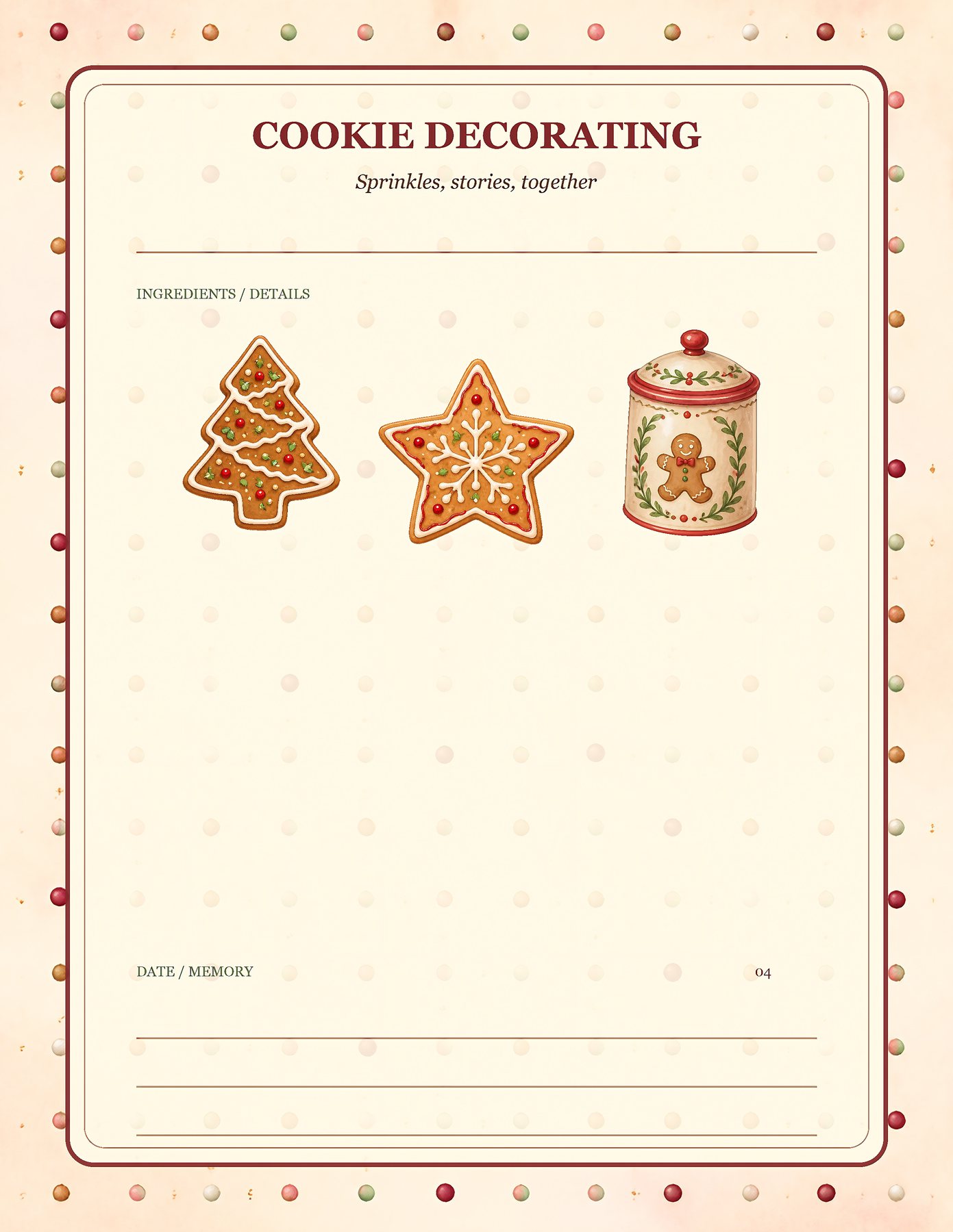 Gingerbread Christmas Digital Paper Png preview 4