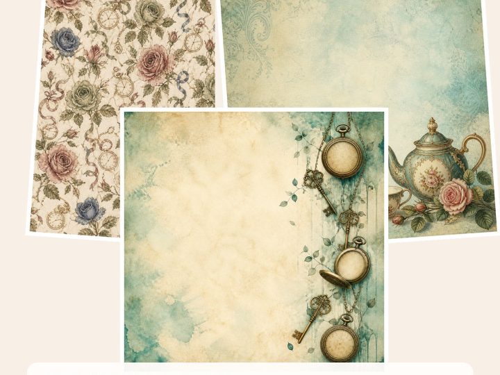 Free Alice in Wonderland Papers – 3 Storybook Samples