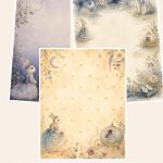 Free Cinderella Bunny Midnight Ball – 3 Printable Scrapbook Paper Samples preview