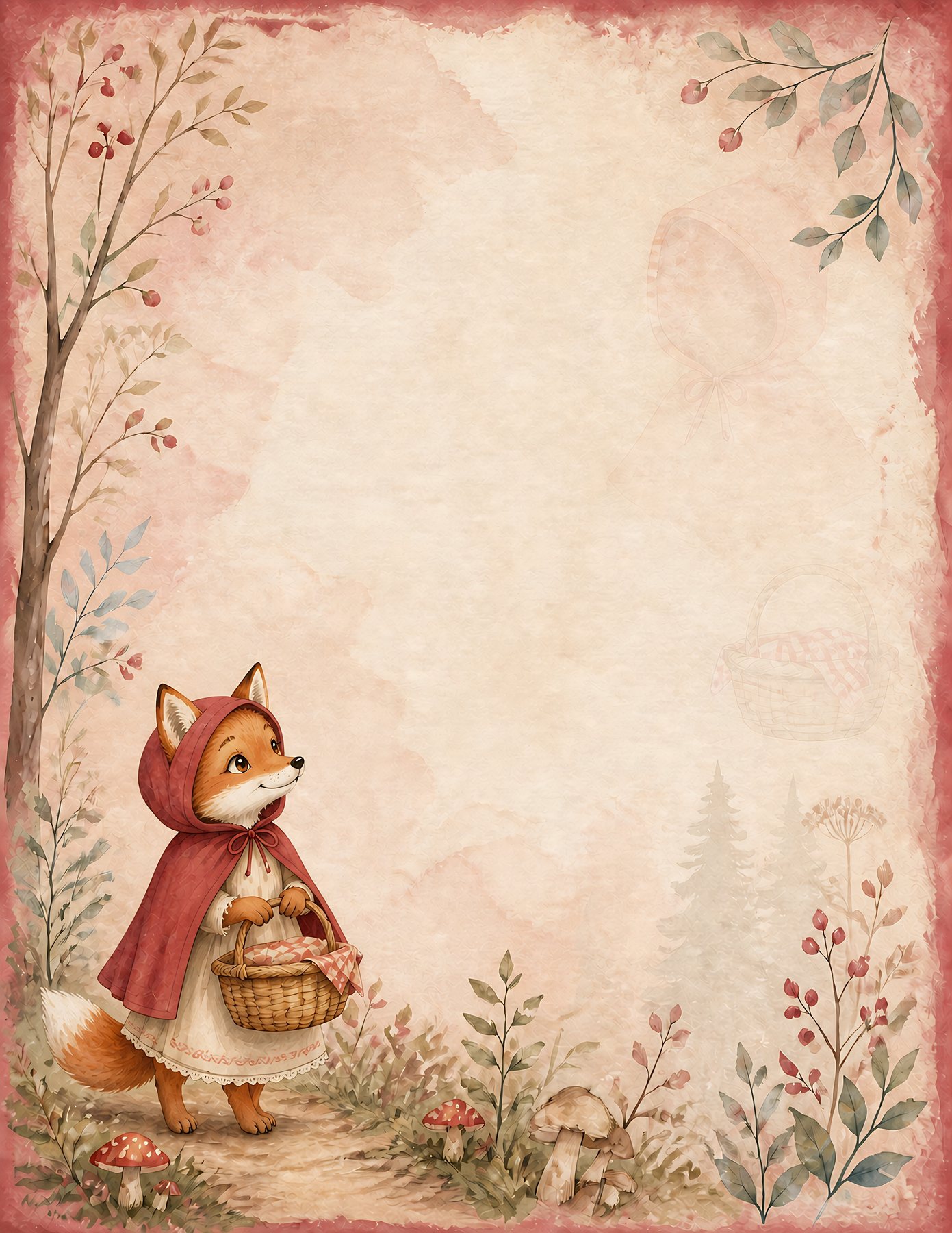 Little Red Riding Fox Woodland