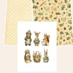 Free Cozy Christmas Baking – 3 Printable Scrapbook Paper Samples preview