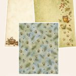 Free Goldilocks Bear Forest Cottage – 3 Printable Scrapbook Paper Samples preview