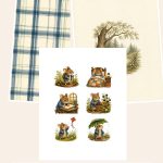 Free Hansel & Gretel Mouse Gingerbread Woodland Digital Papers – 3 Printable Scrapbook Paper Samples preview