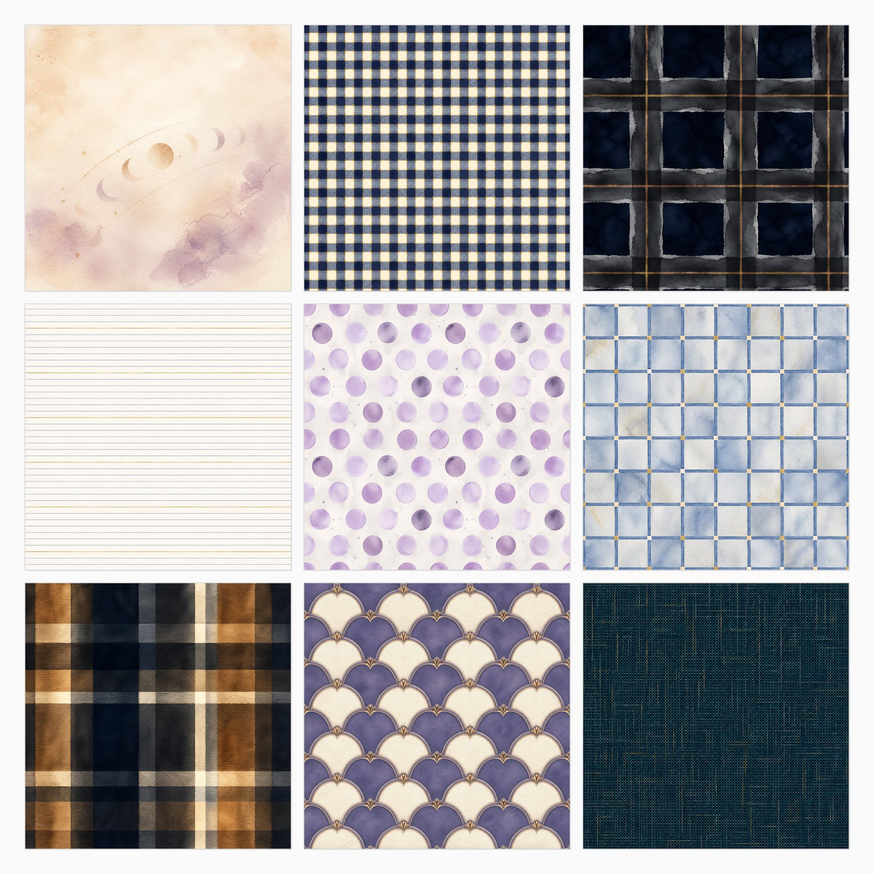 Solar Eclipse Scrapbook Paper Pack 40 preview 3