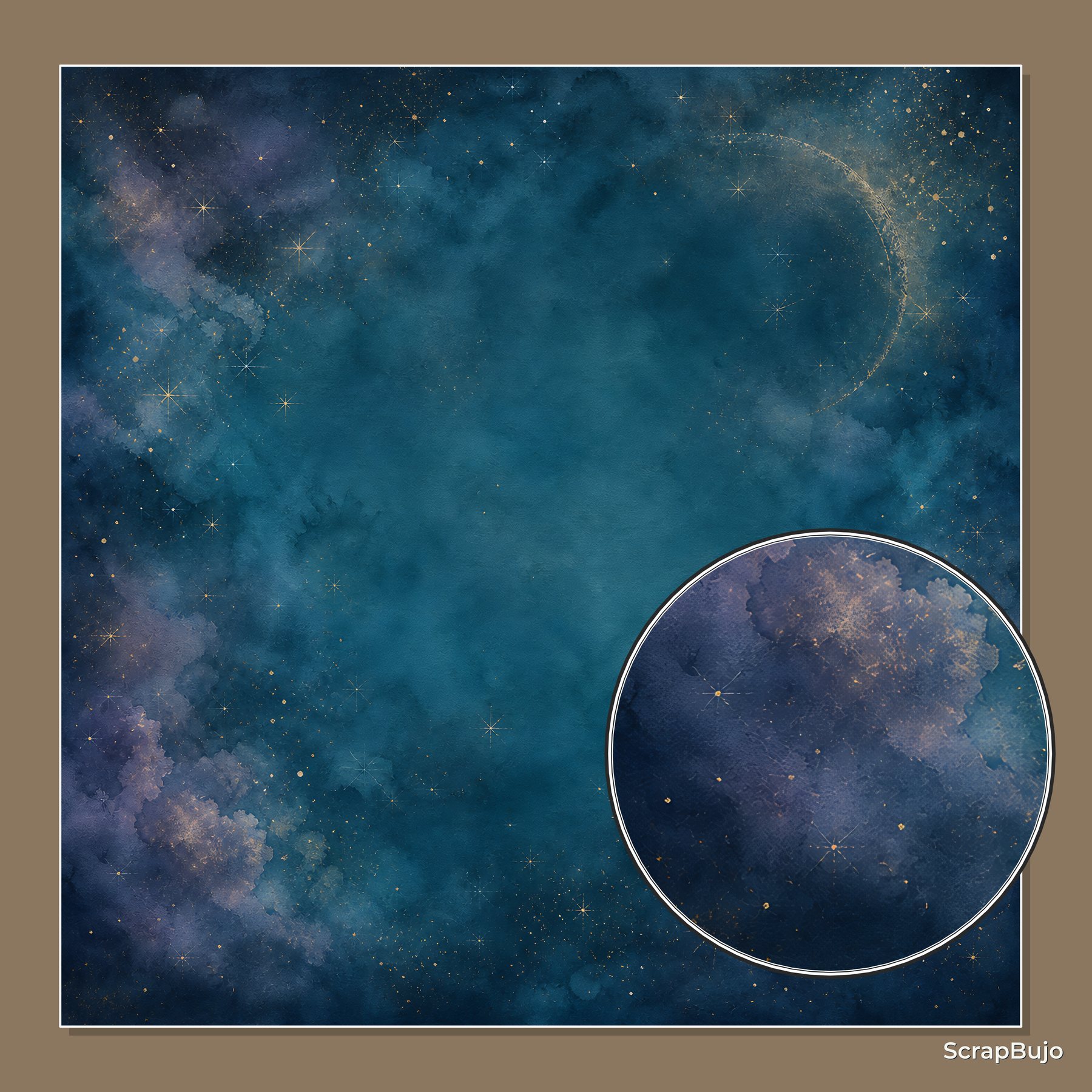 Solar Eclipse Scrapbook Paper Pack 40 preview 6