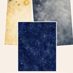 Free Eclipse Observatory Field Notes Letter – 3 Printable Scrapbook Paper Samples preview