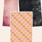 Free Eclipse Botanical Shadow Herbarium A4 – 3 Printable Scrapbook Paper Samples preview