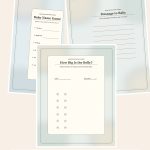 Free Woodland Safari Baby Shower Games – 3 Printable Scrapbook Paper Samples preview
