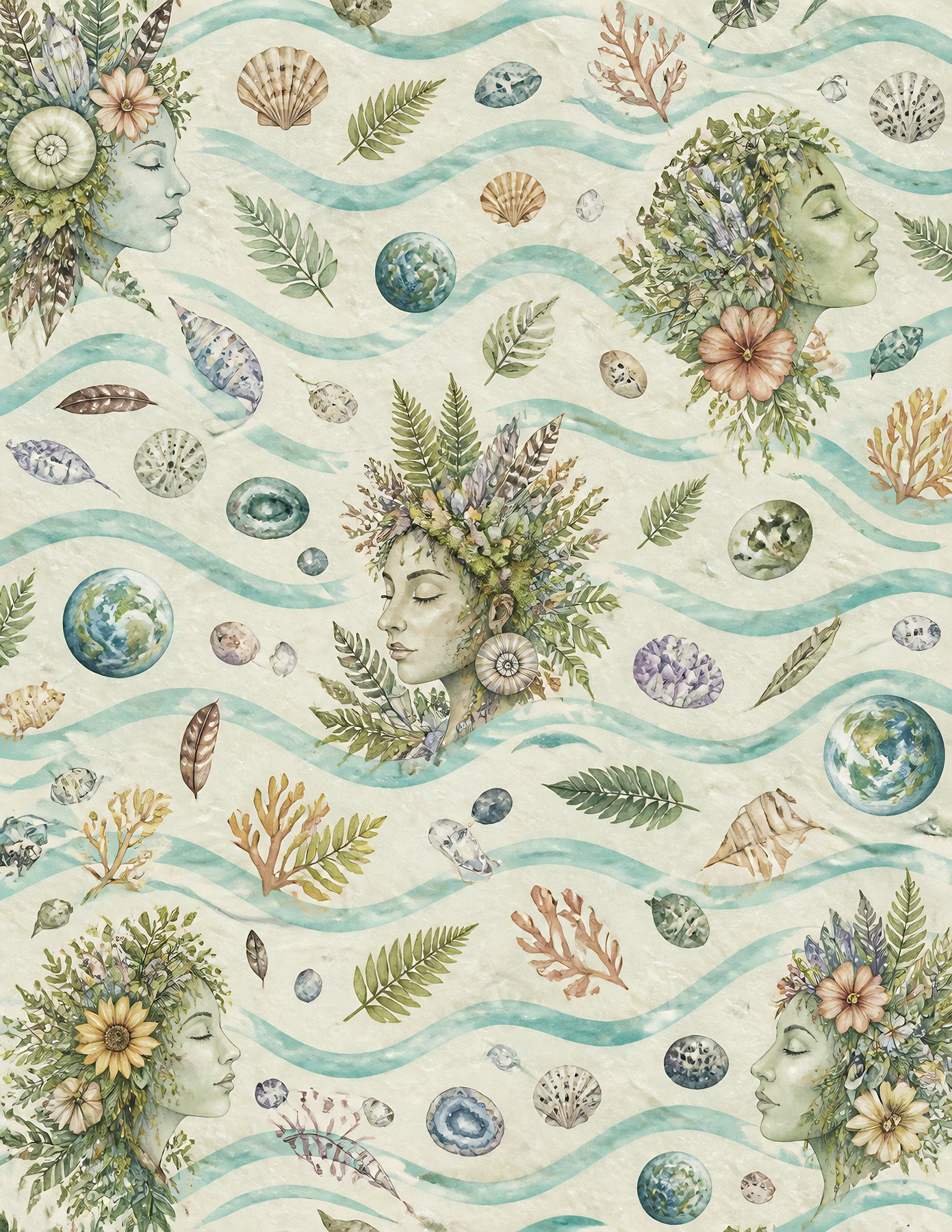 Gaia: Earth Mother Digital Papers preview 5
