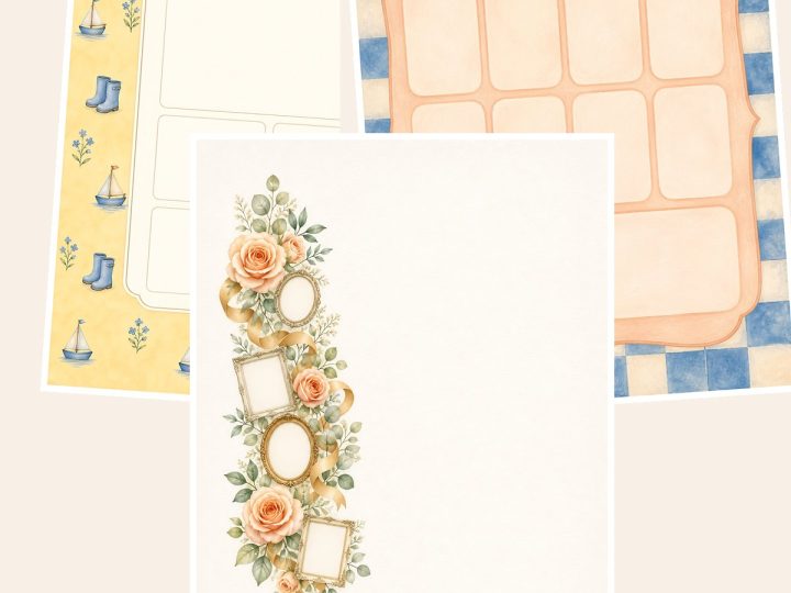 Free Grandchildren Memories With Grandma And – 3 Printable Scrapbook Paper Samples