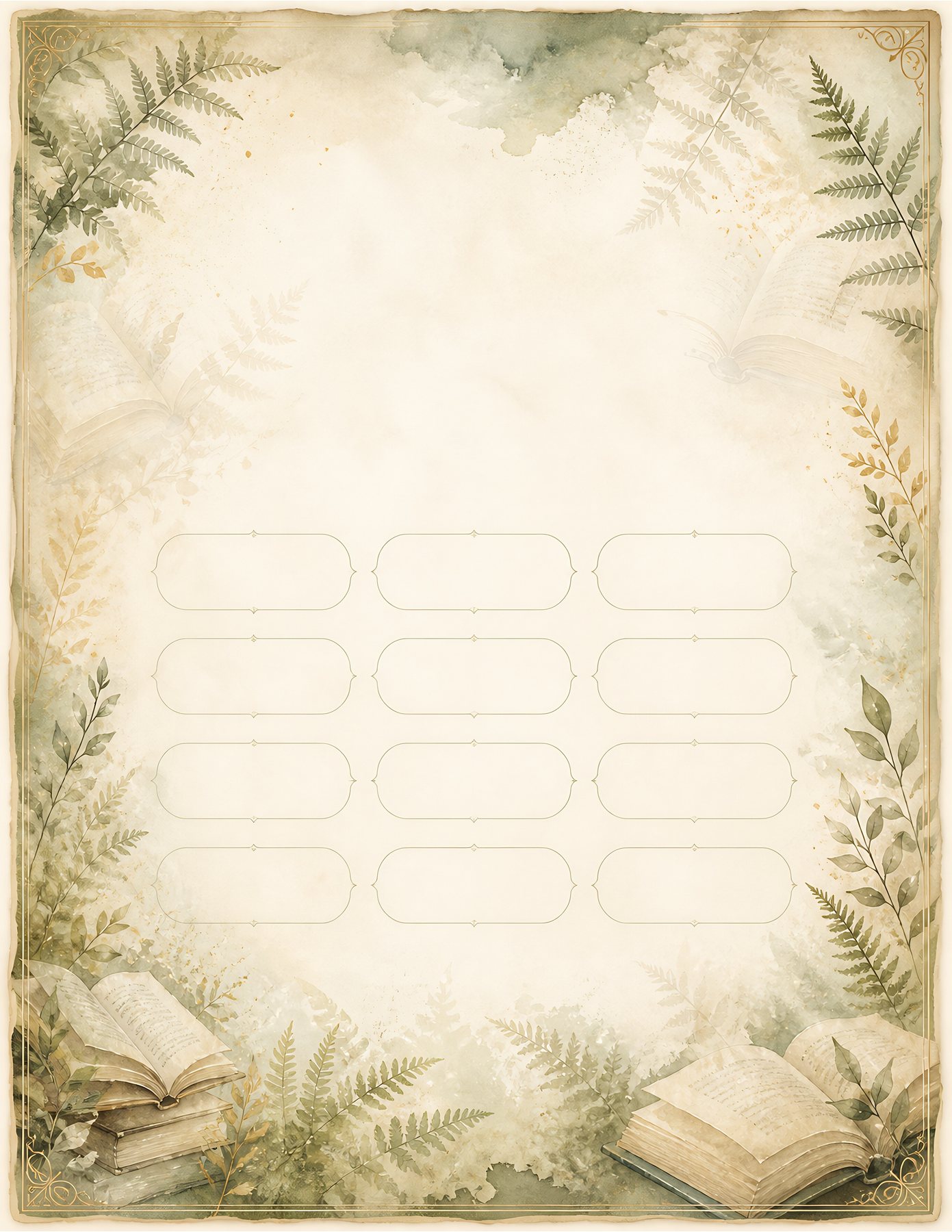 Antique Sage Reading Journal & Book Reviews