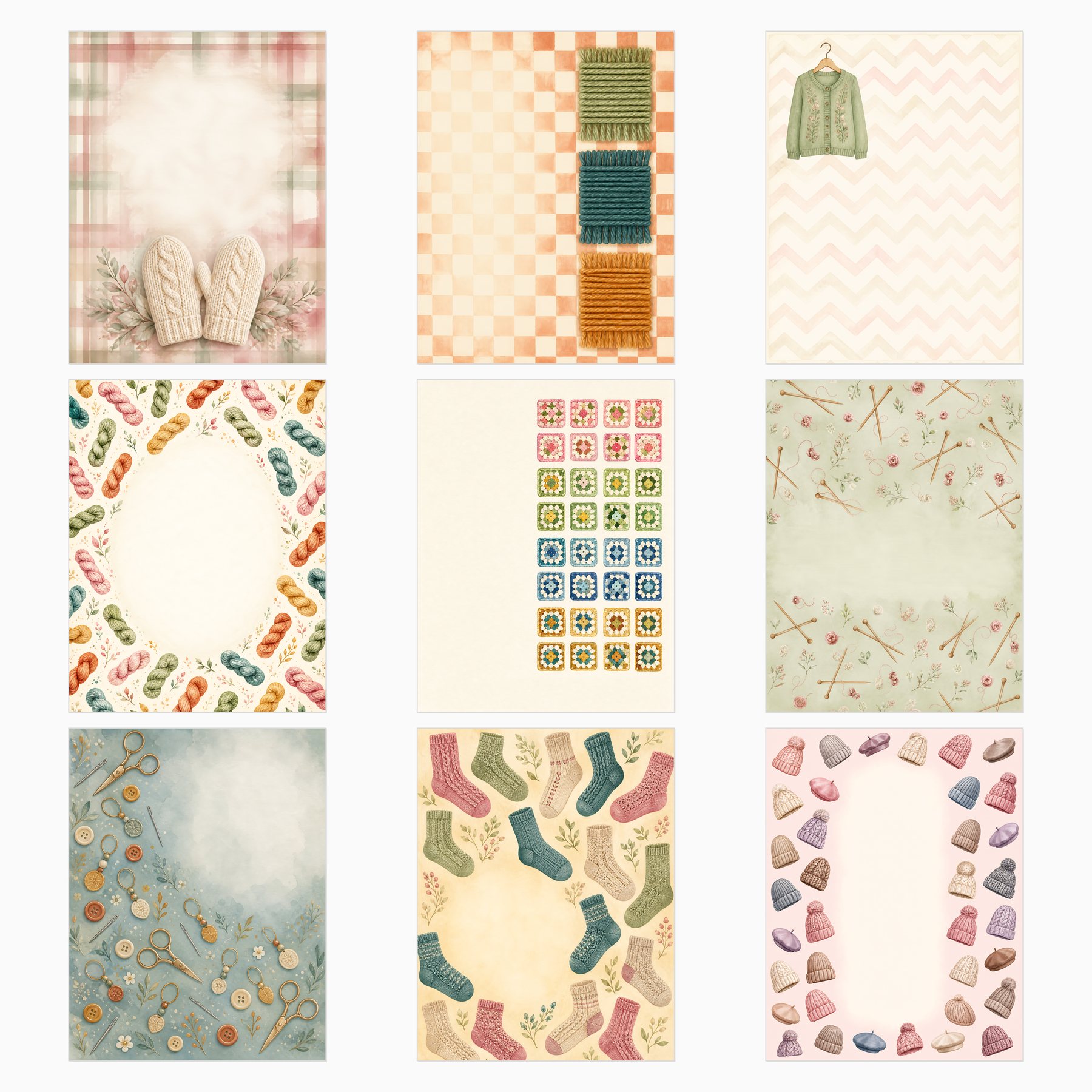 Cozy Crochet & Knitting Project Journal preview 3