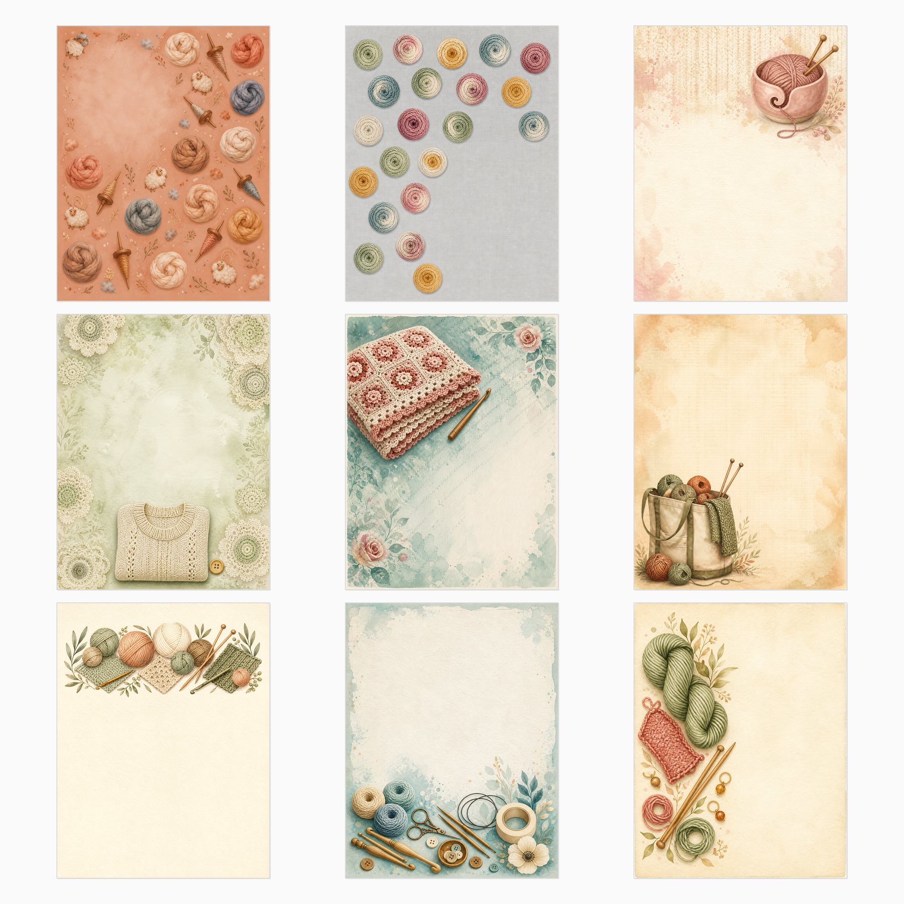 Cozy Crochet & Knitting Project Journal preview 4