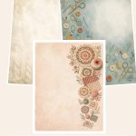 Free Cozy Crochet & Knitting Project Journal – 3 Printable Scrapbook Paper Samples preview