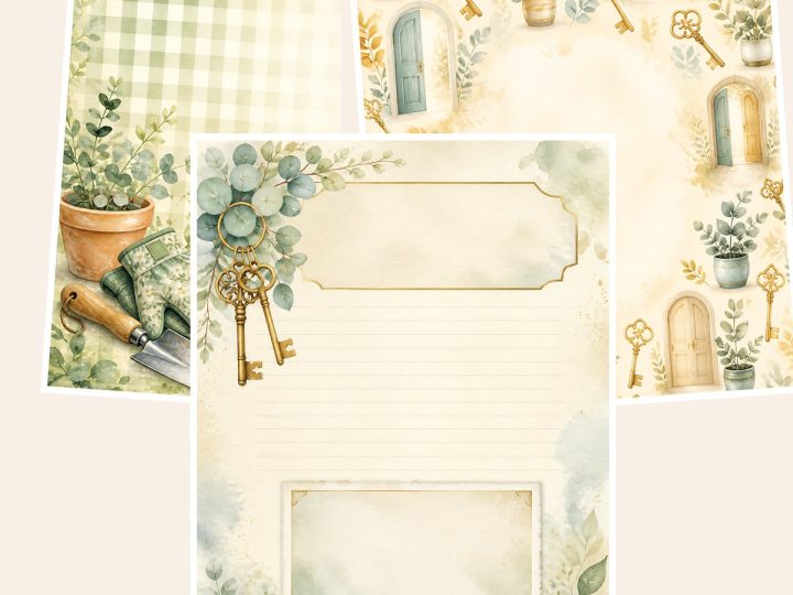 Free Retirement Memories & New Adventures – 3 Printable Scrapbook Paper Samples