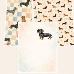 Free 19 dachshund letter vertical 2026 – 3 Printable Scrapbook Paper Samples preview