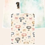 Free French Bulldog + Dachshund Digital Paper Pack – 80 US Letter JPGs – 3 Printable Scrapbook Paper Samples preview