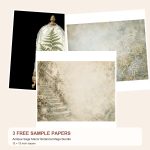 Free Antique Sage Manor Botanical Mega Bundle – 3 Printable Scrapbook Paper Samples preview