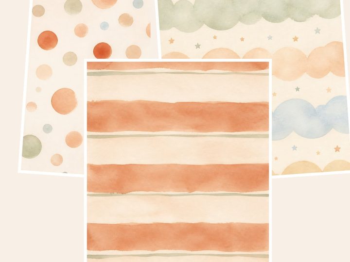 Free Tiny Safari Baby Memory Collection – 3 Printable Scrapbook Paper Samples