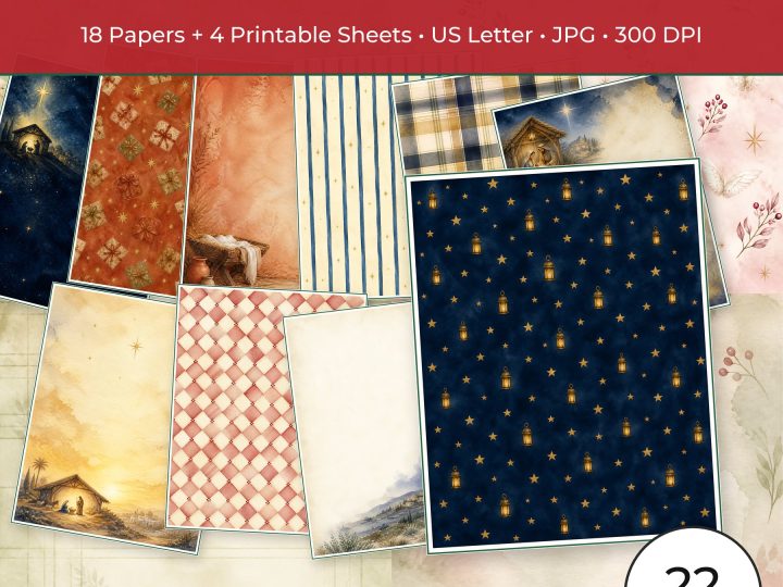 Christian Nativity & Advent Storybook Journal Kit