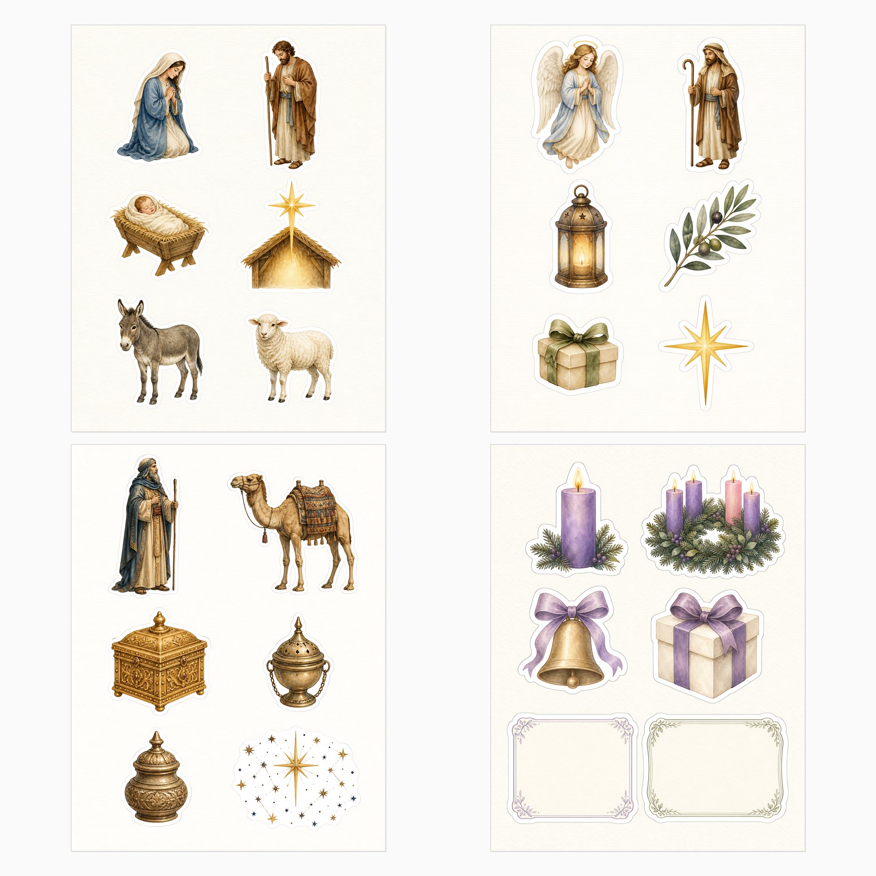 Christian Nativity & Advent Storybook Journal Kit preview 4